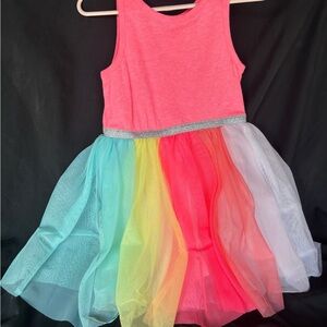 Cat & Jack Pink Knit & Tule Dress